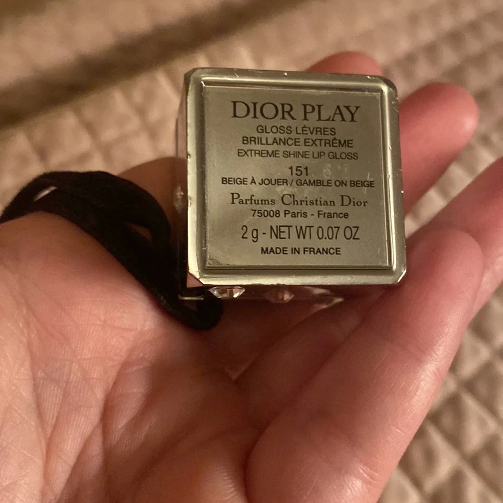Dior Silver bag charm with Black Ribbon - Picture 10 of 10
